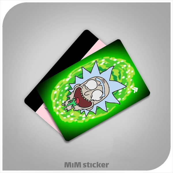 استیکر کارت بانکی rick and morty 