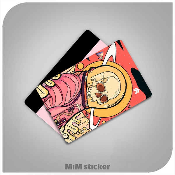 استیکر کارت بانکی فضانورد 