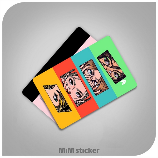 استیکر کارت بانکی دختر جذاب 
