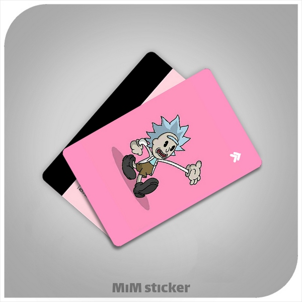 استیکر کارت بانکی rick and morty 