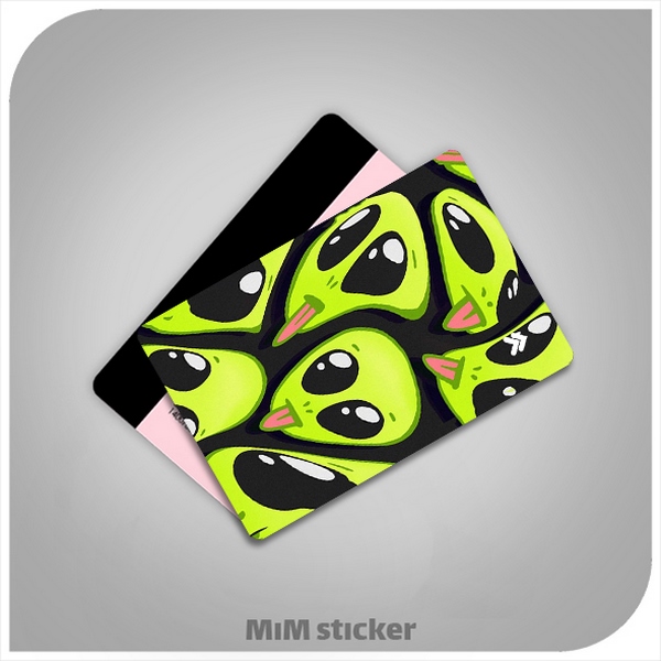 استیکر کارت بانکی Alien