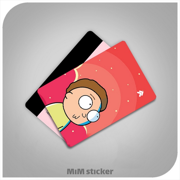 استیکر کارت بانکی rick and morty 