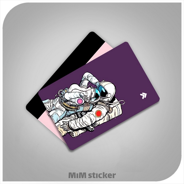 استیکر کارت بانکی فضانورد 