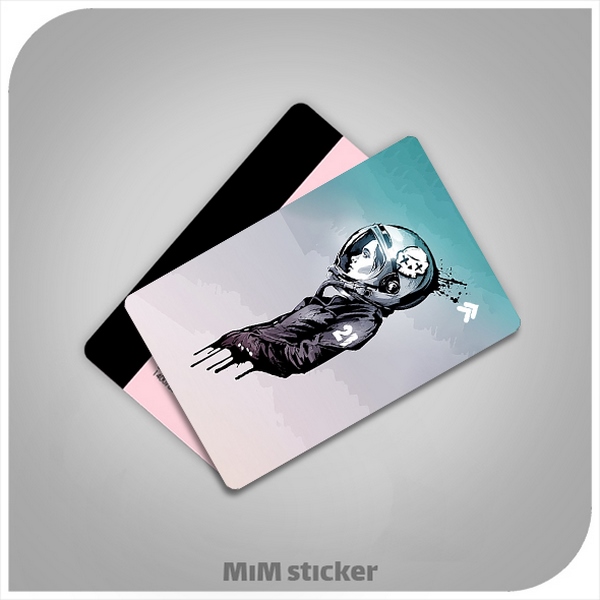 استیکر کارت بانکی دختر جذاب 