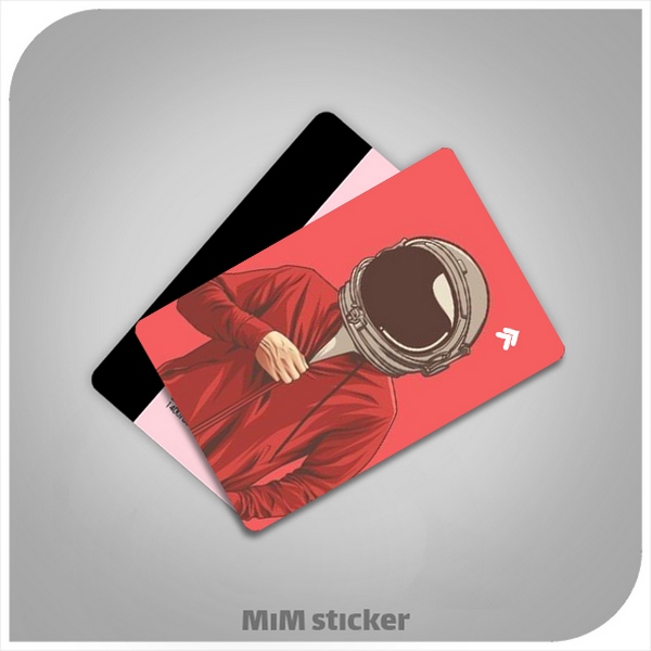 استیکر کارت بانکی فضانورد 