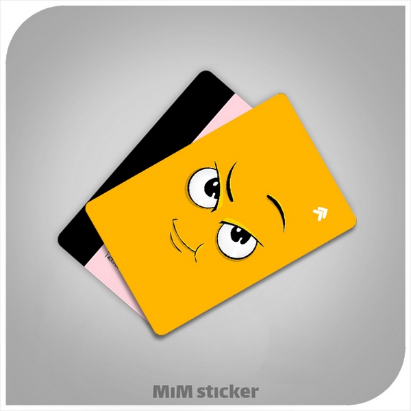 استیکر کارت بانکی بامزه  