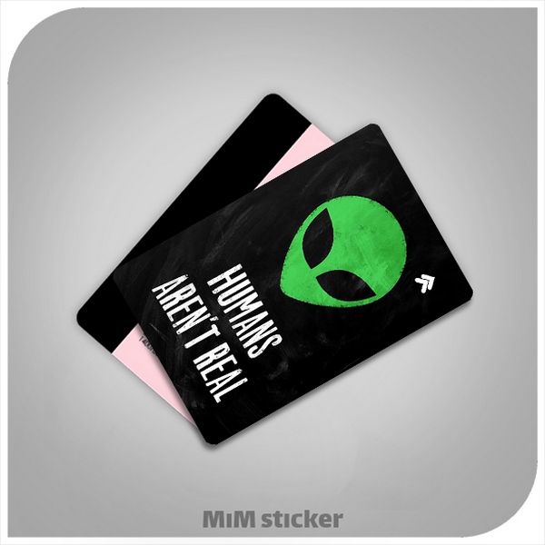 استیکر کارت بانکی Alien
