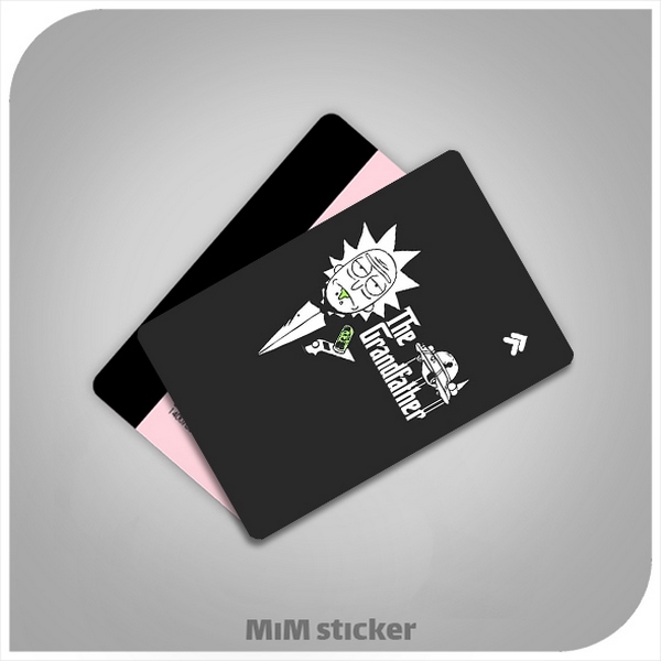 استیکر کارت بانکی rick and morty  