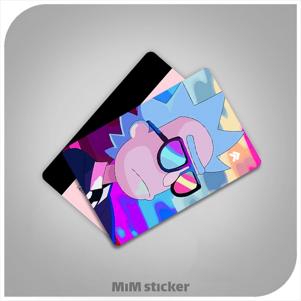 استیکر کارت بانکی rick and morty 