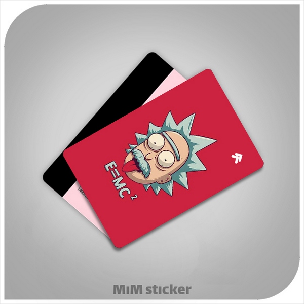 استیکر کارت بانکی rick and morty  