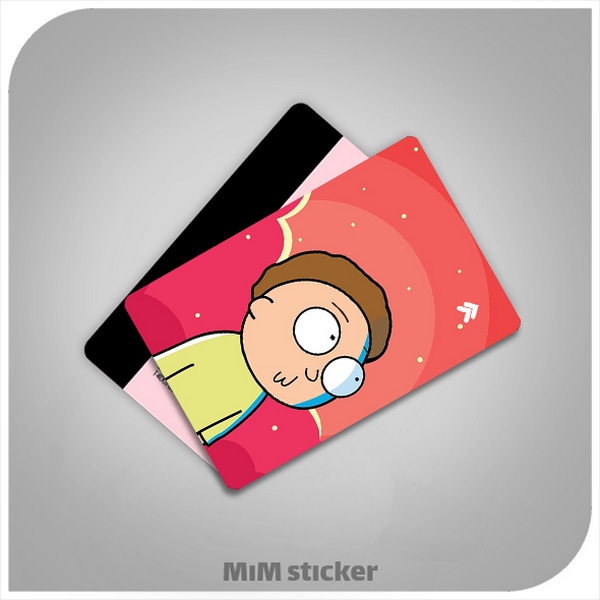 استیکر کارت بانکی rick and morty 