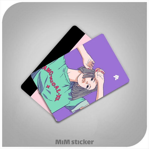 استیکر کارت بانکی دختر جذاب 