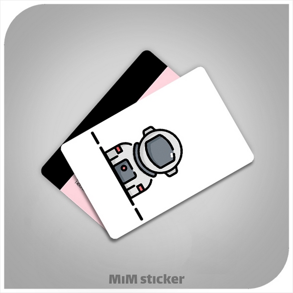 استیکر کارت بانکی فضانورد 