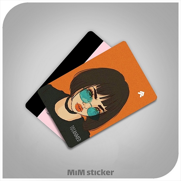 استیکر کارت بانکی دختر جذاب