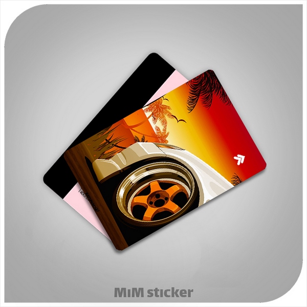 استیکر کارت بانکی ماشین 