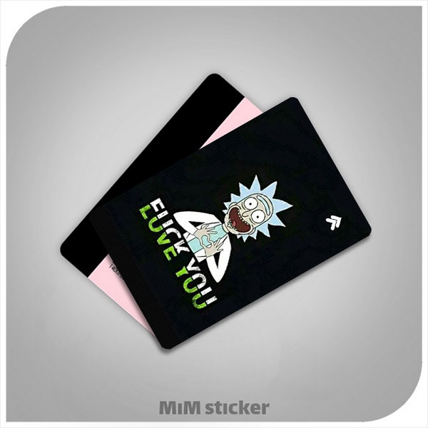 استیکر کارت بانکی rick and morty