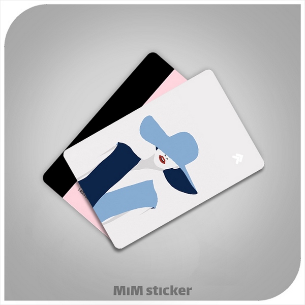 استیکر کارت بانکی دختر جذاب 