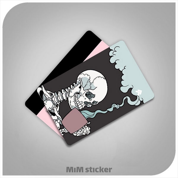 استیکر کارت بانکی جمجمه 