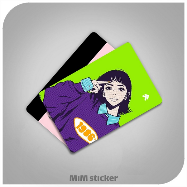 استیکر کارت بانکی دختر جذاب  