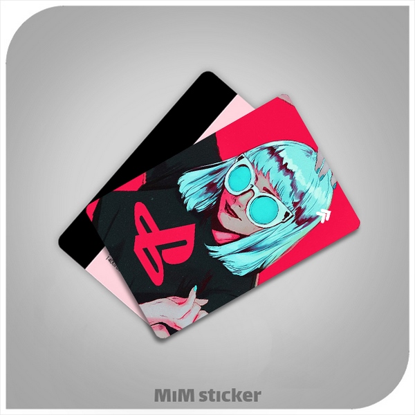 استیکر کارت بانکی دختر جذاب