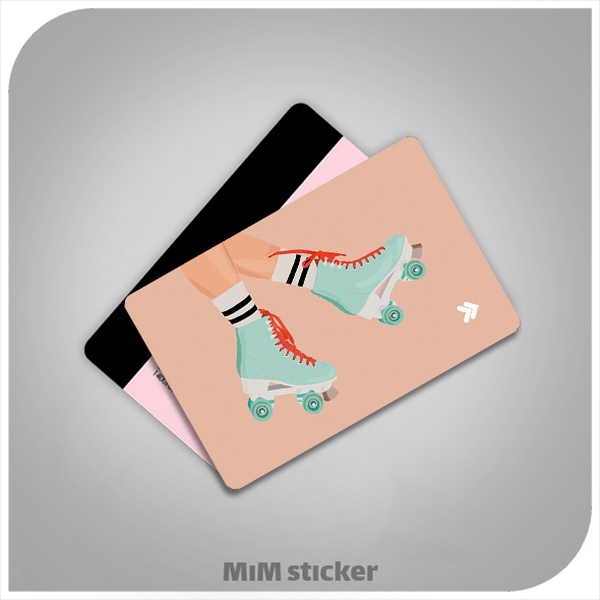 استیکر کارت بانکی اسکیت باز 