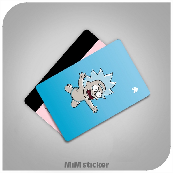 استیکر کارت بانکی rick and morty 