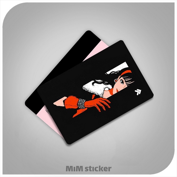 استیکر کارت بانکی دختر جذاب 