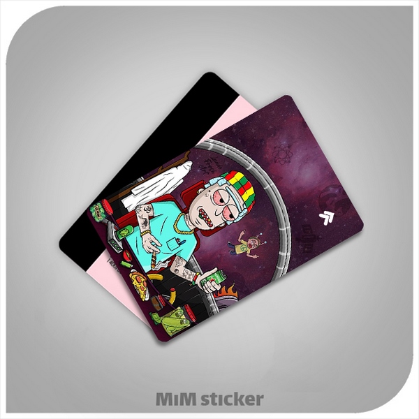 استیکر کارت بانکی rick and morty 