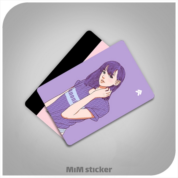 استیکر کارت بانکی دختر جذاب 