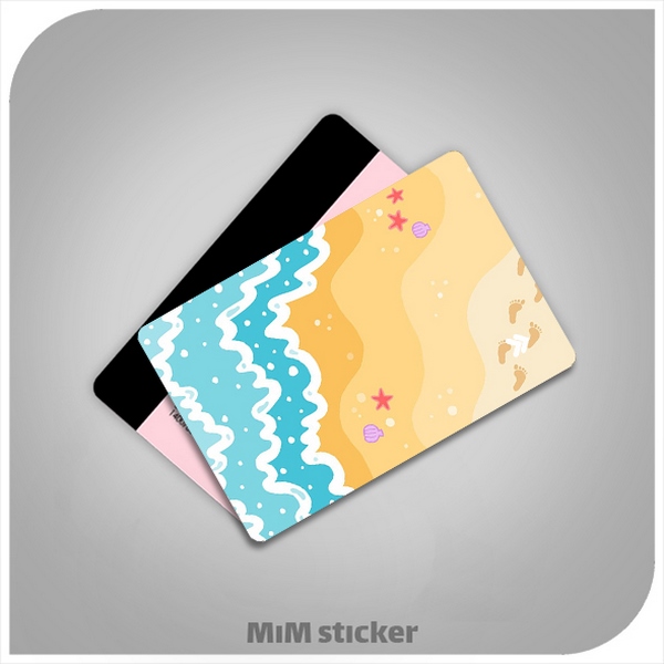 استیکر کارت بانکی موج دریا 