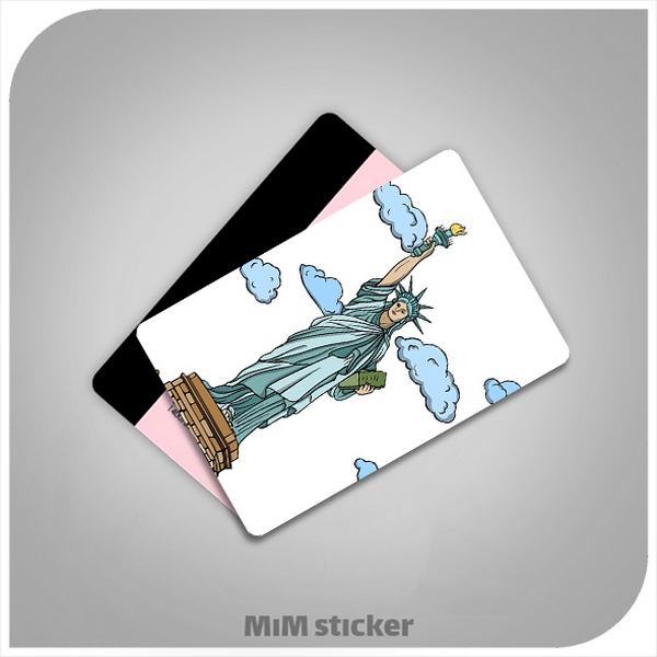 استیکر کارت بانکی مجسمه آزادی 