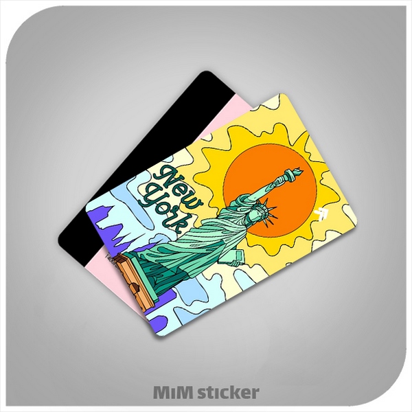 استیکر کارت بانکی مجسمه آزادی 