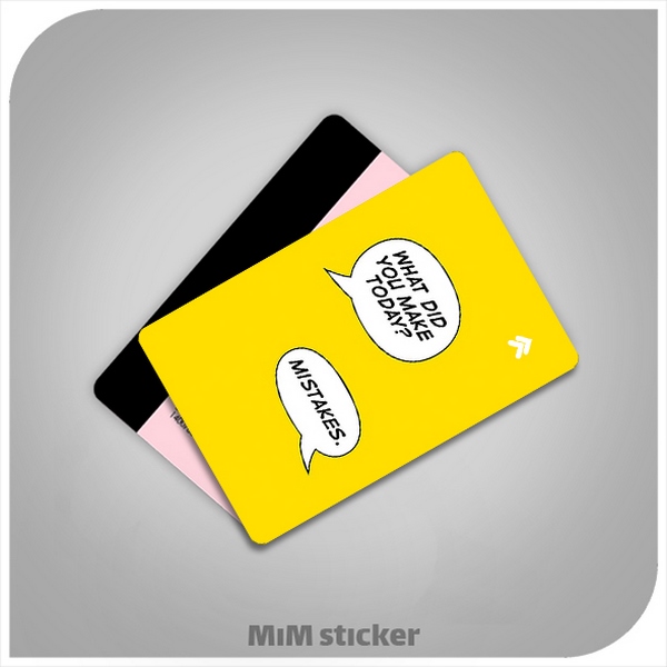 استیکر کارت بانکی MISTAKES
