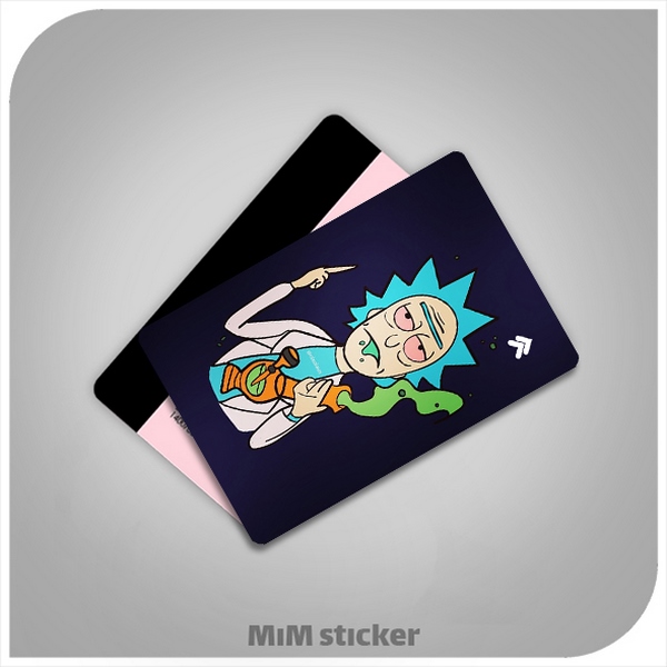 استیکر کارت بانکی rick and morty 