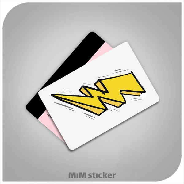 استیکر کارت بانکی رعد و برق 