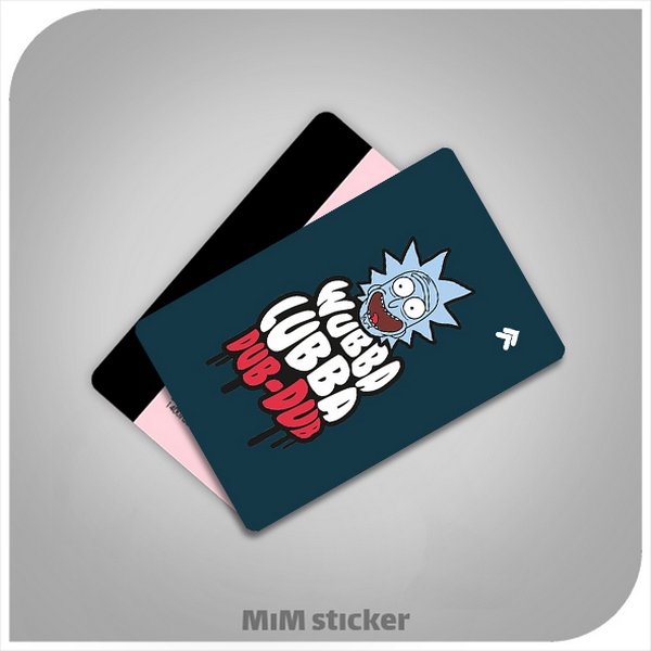 استیکر کارت بانکی rick and morty 