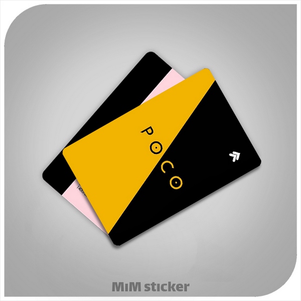استیکر کارت بانکی poco