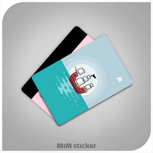 استیکر کارت بانکی قایق 