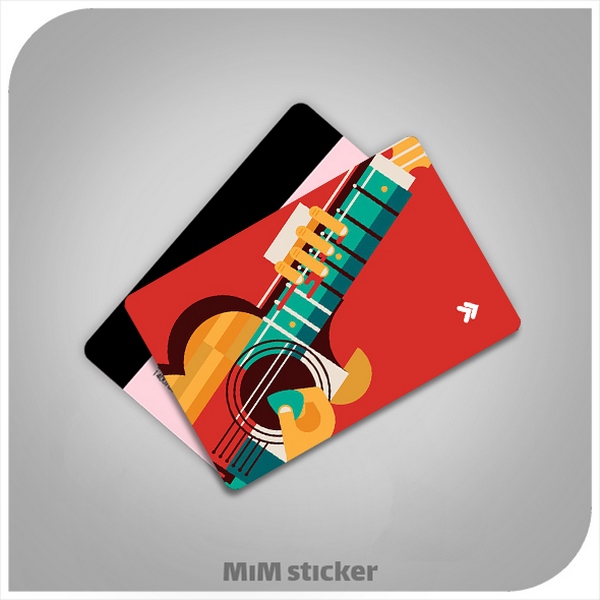 استیکر کارت بانکی گیتار 