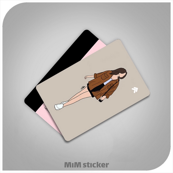 استیکر کارت بانکی دختر جذاب 