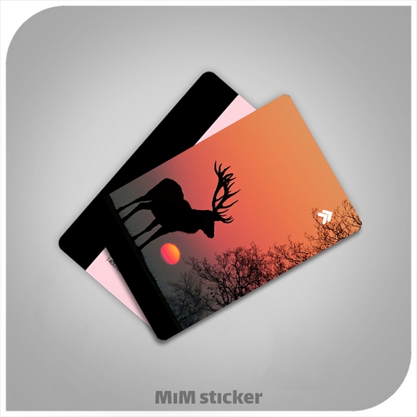 استیکر کارت بانکی گوزن 