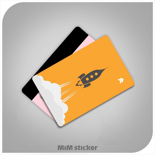 استیکر کارت بانکی موشک 