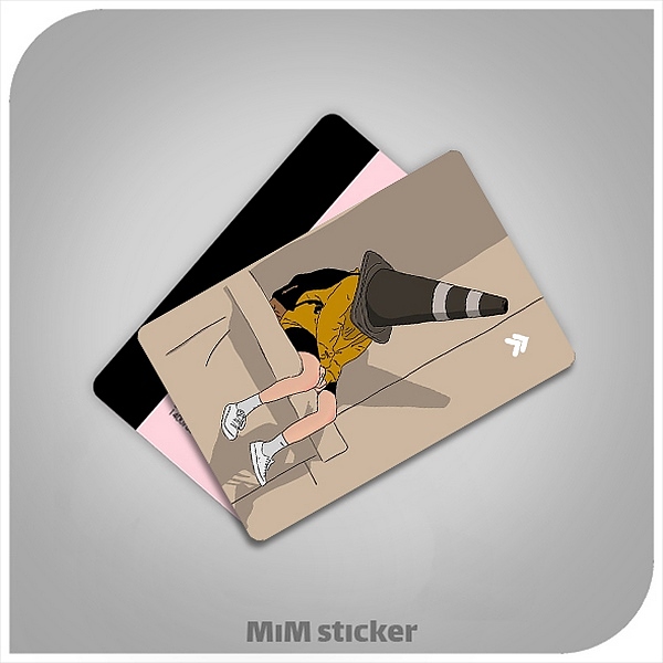 استیکر کارت بانکی دختر جذاب 