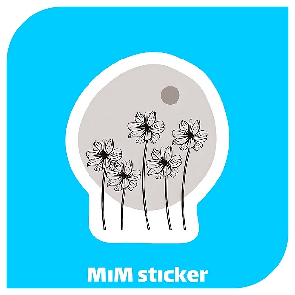 استیکر flower
