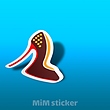 استیکر کفش پاشنه بلند 
