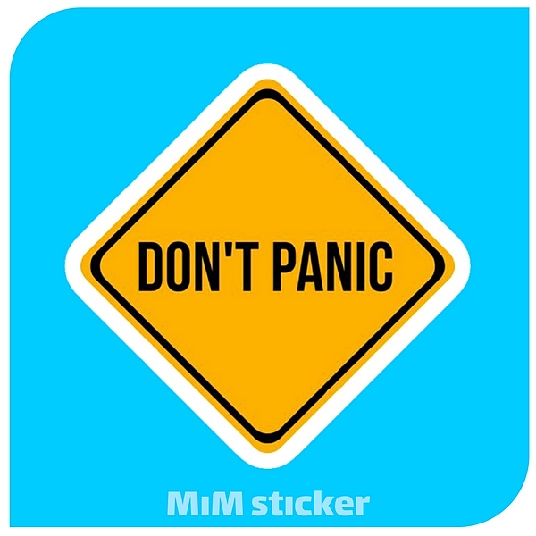 استیکر Dont panic