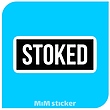استیکر Stoked