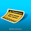 استیکر Warning 