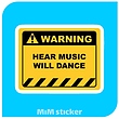 استیکر Warning 