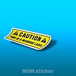 استیکر Caution